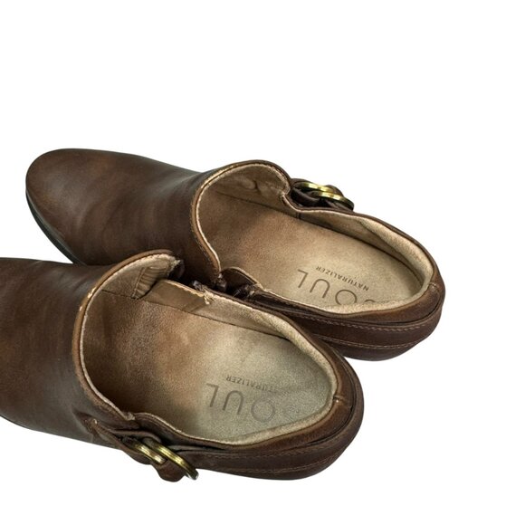 Soul Naturalizer Brown Block Heel Ankle Booties Size 9 – Comfort Zip Booties - Picture 9 of 9